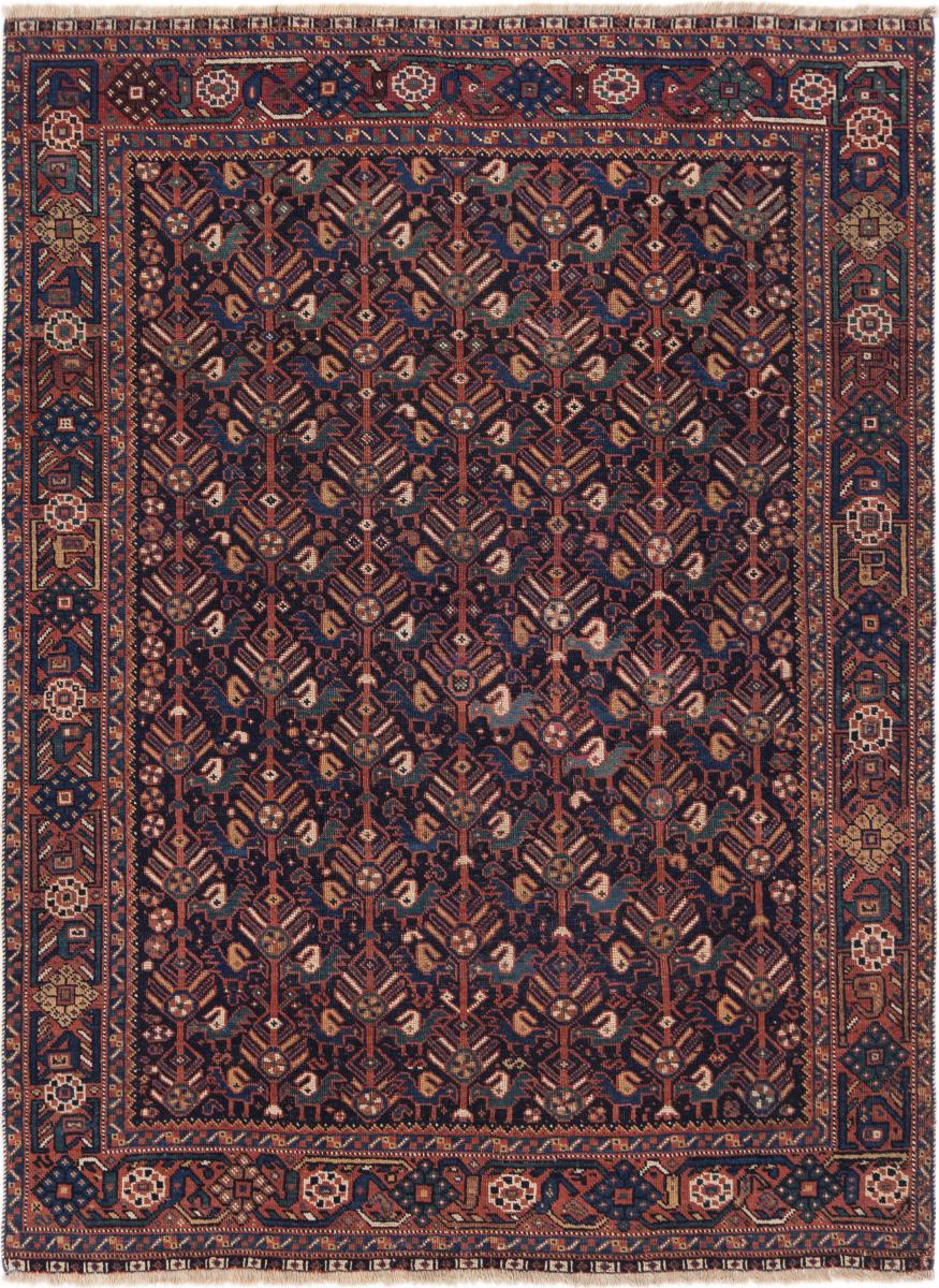 Persian Rug Afshar Old 196x146 196x146, Persian Rug Knotted by hand