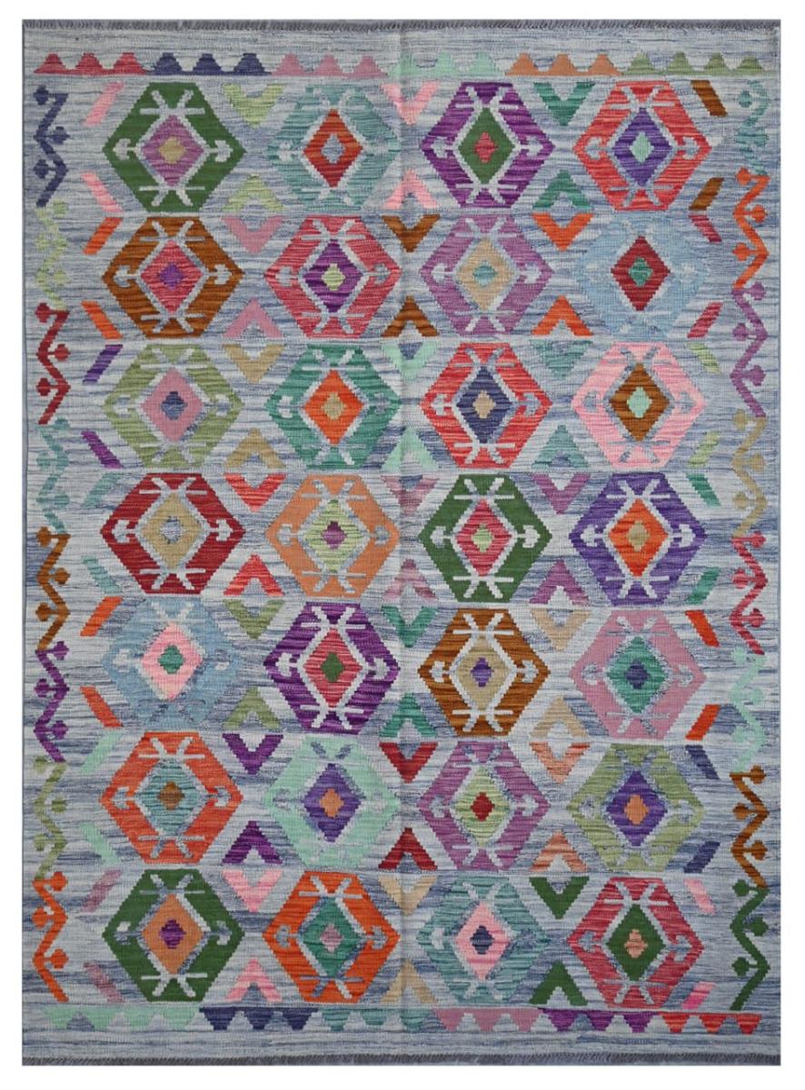 Afghan rug Kilim Afghan 7'11"x5'9" 7'11"x5'9", Persian Rug Woven by hand
