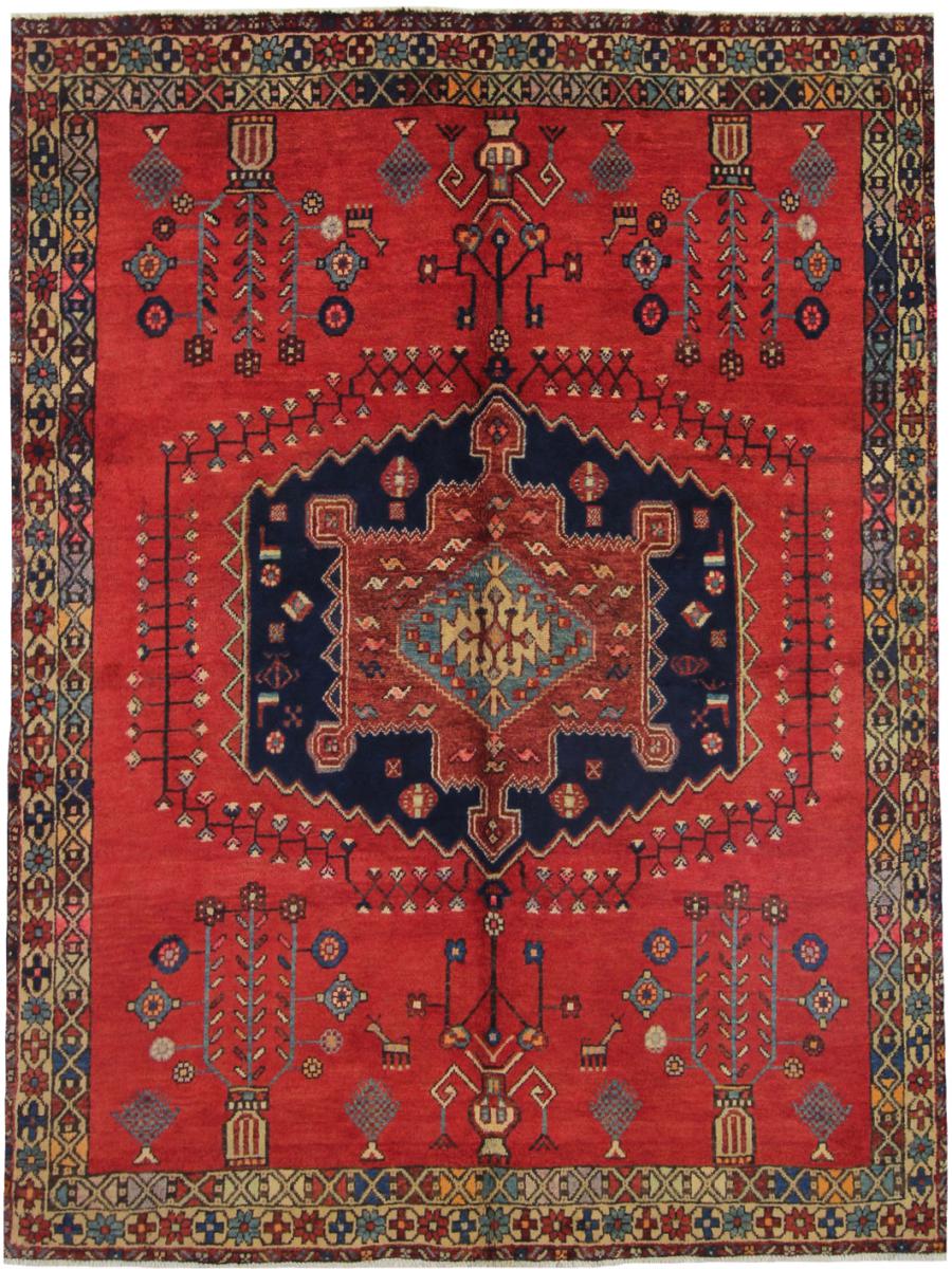 Persisk tæppe Afshar 212x161 212x161, Persisk tæppe Knyttet i hånden