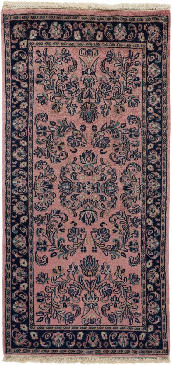 Tapis indien Indo Sarough 142x70 142x70, Tapis persan Noué à la main