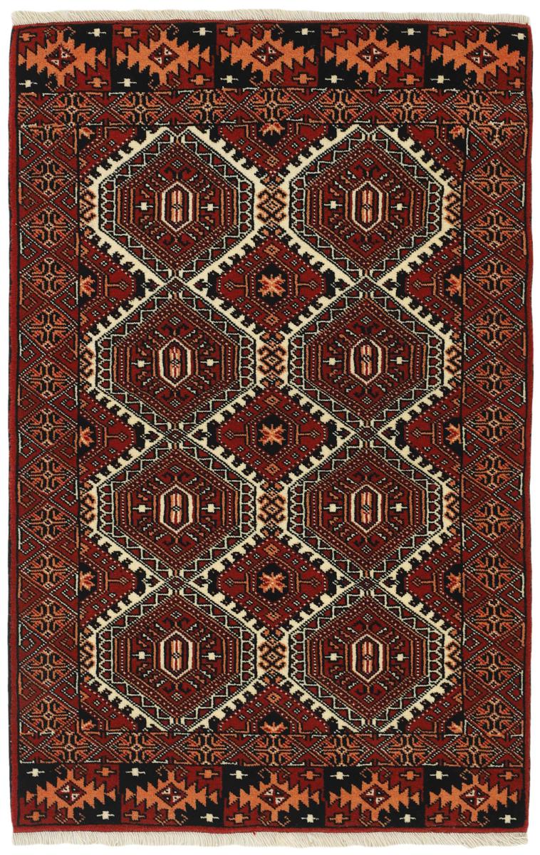 Persian Rug Turkaman 126x84 126x84, Persian Rug Knotted by hand