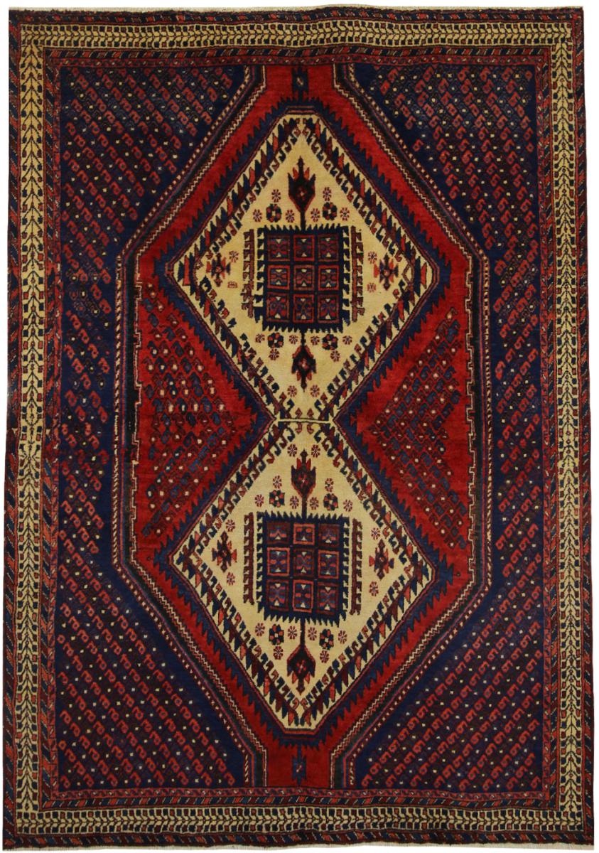 Perzisch tapijt Afshar 227x163 227x163, Perzisch tapijt Handgeknoopte