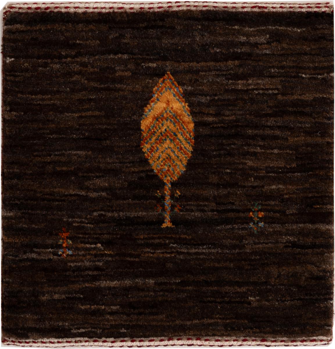 Tapis persan Persan Gabbeh Loribaft Nowbaft 41x39 41x39, Tapis persan Noué à la main