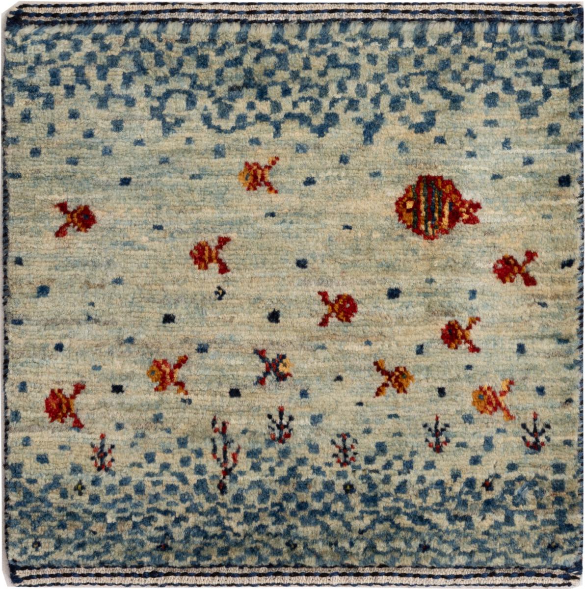 Perzisch tapijt Perzisch Gabbeh Loribaft Nowbaft 41x39 41x39, Perzisch tapijt Handgeknoopte