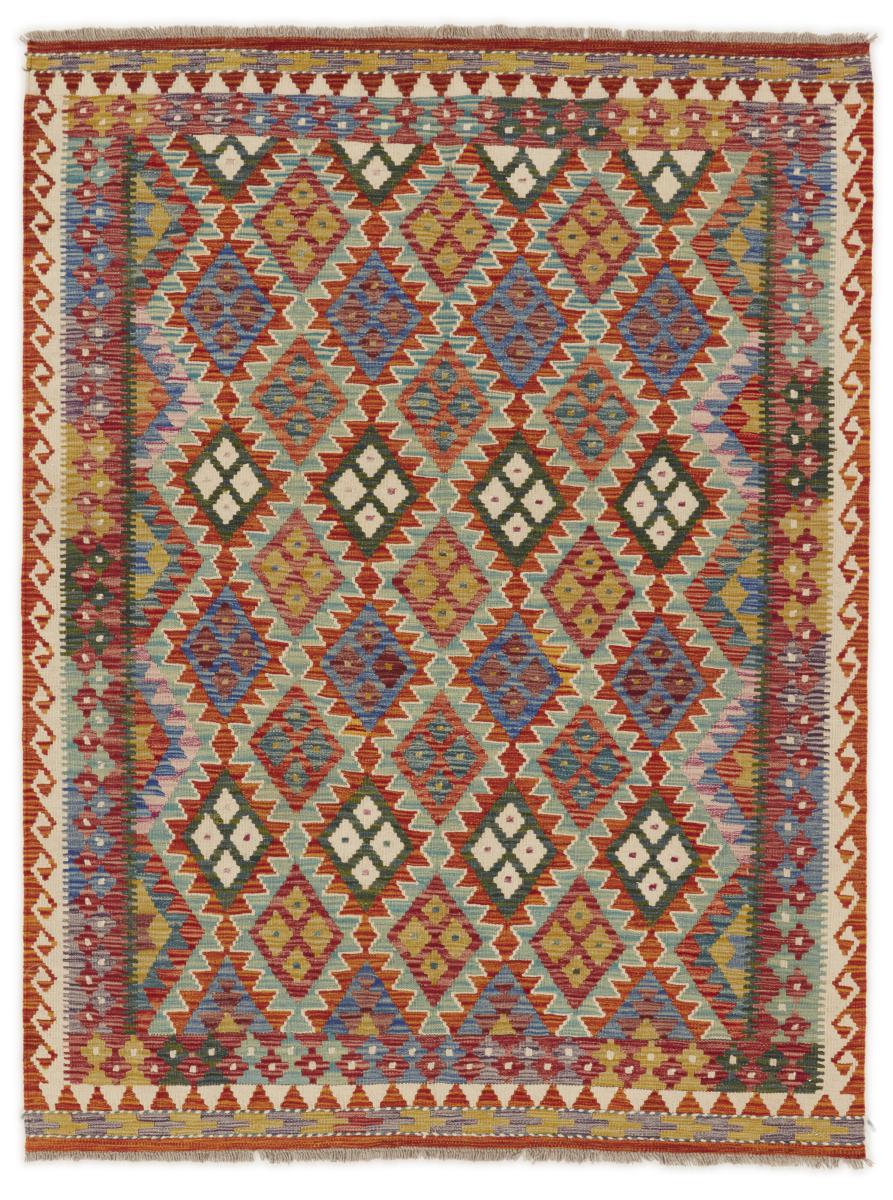 Pakistaans tapijt Kilim Afghan 196x149 196x149, Perzisch tapijt Handgeweven