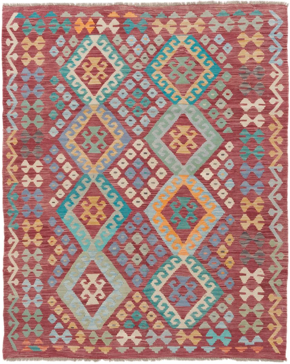 Tapete afegão Kilim Afegão 6'4"x5'1" 6'4"x5'1", Tapete persa Tecido à mão