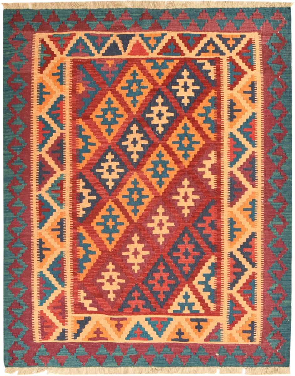 Persian Rug Kilim Fars 196x155 196x155, Persian Rug Woven by hand