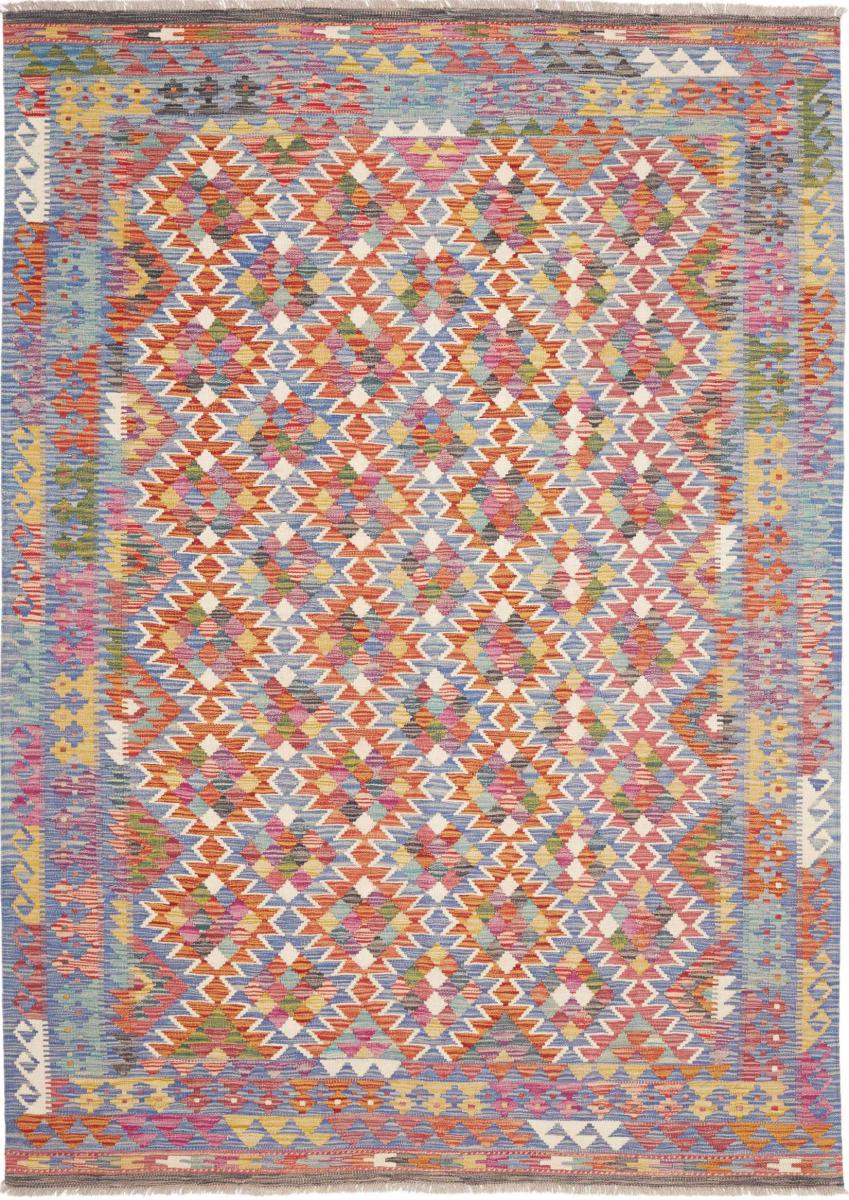 Tapis afghan Kilim Afghan 248x173 248x173, Tapis persan Tissé à la main