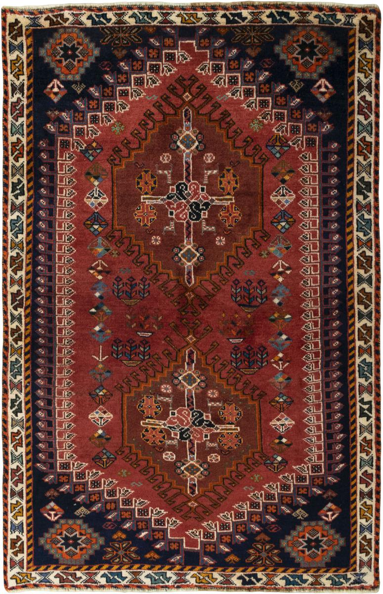 Περσικό χαλί Shiraz 175x113 175x113, Περσικό χαλί Οι κόμποι έγιναν με το χέρι