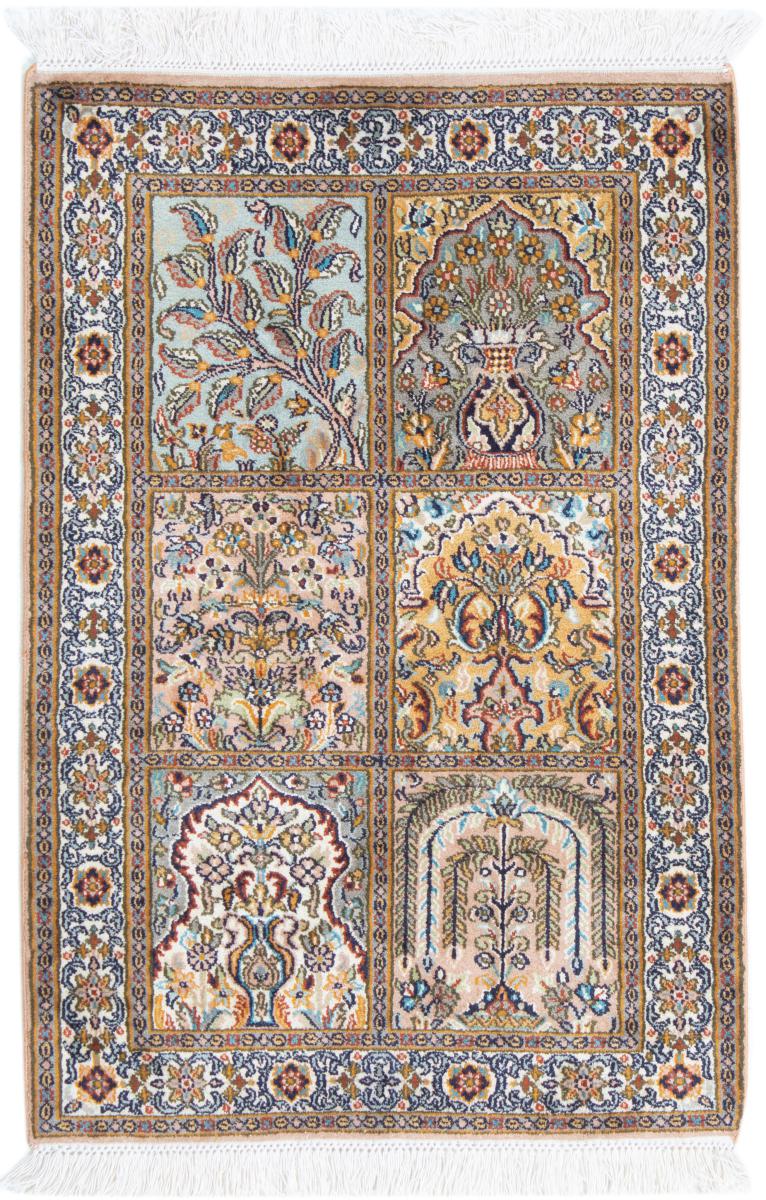 Tappeto indiano Cachemire di Seta 91x60 91x60, Tappeto persiano Annodato a mano