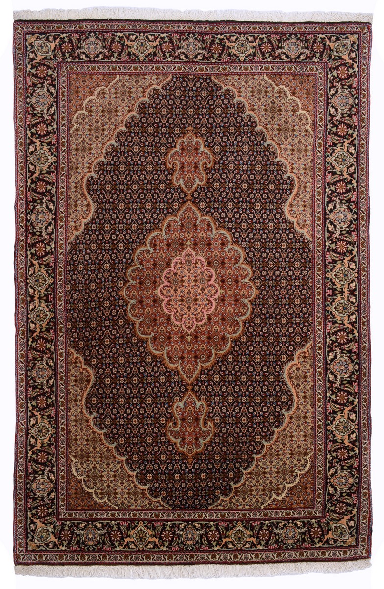 Tapete persa Tabriz 153x100 153x100, Tapete persa Atado à mão