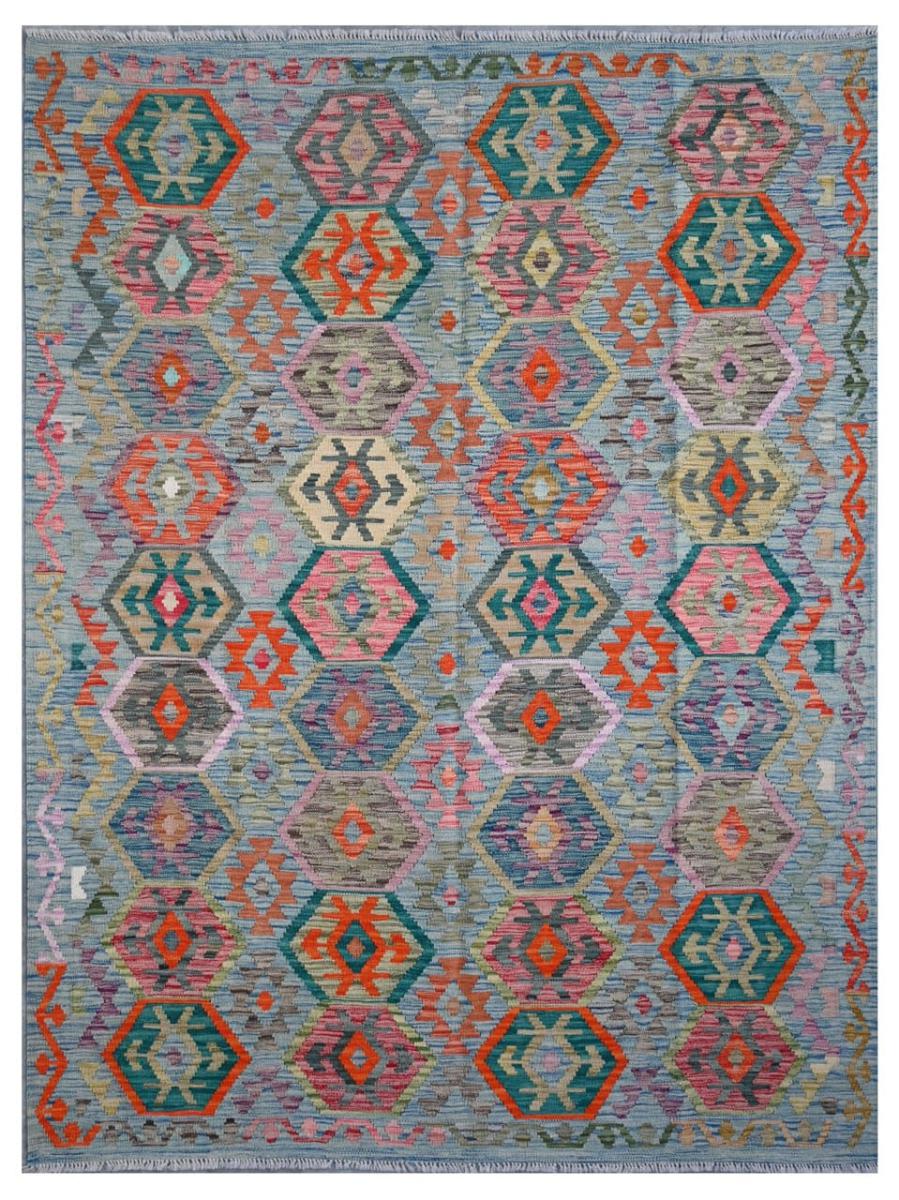 Afghan rug Kilim Afghan 8'0"x5'9" 8'0"x5'9", Persian Rug Woven by hand