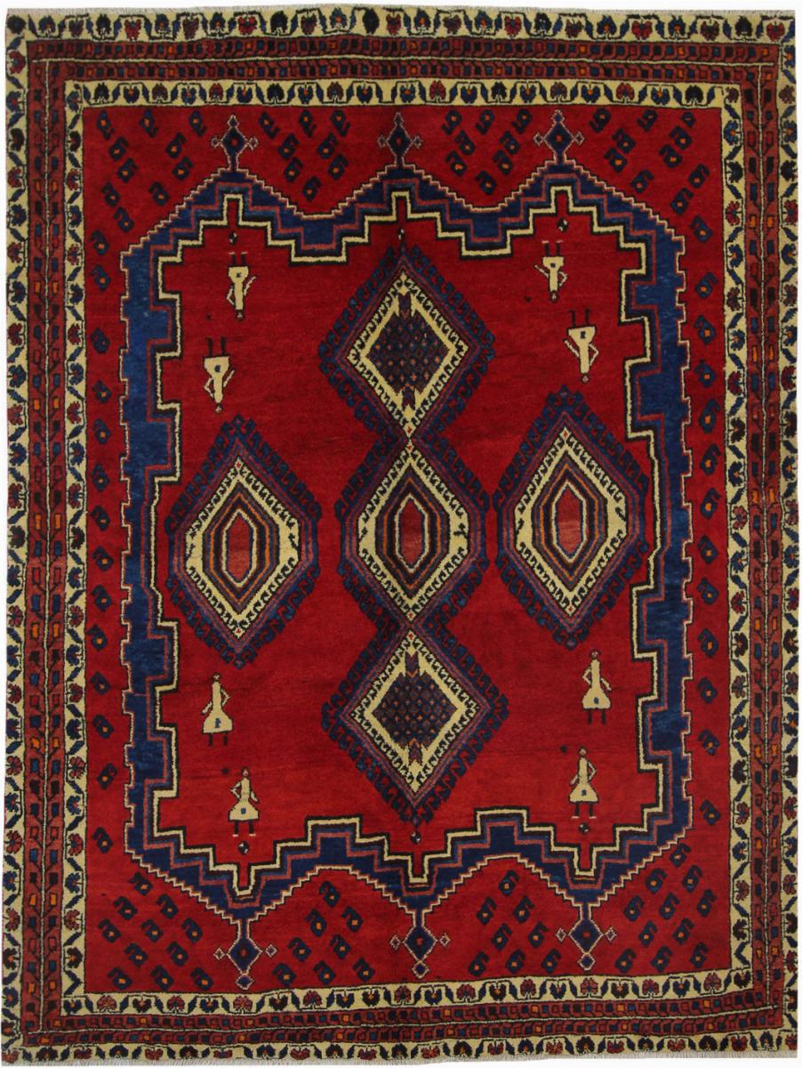 Persisk tæppe Afshar 209x157 209x157, Persisk tæppe Knyttet i hånden