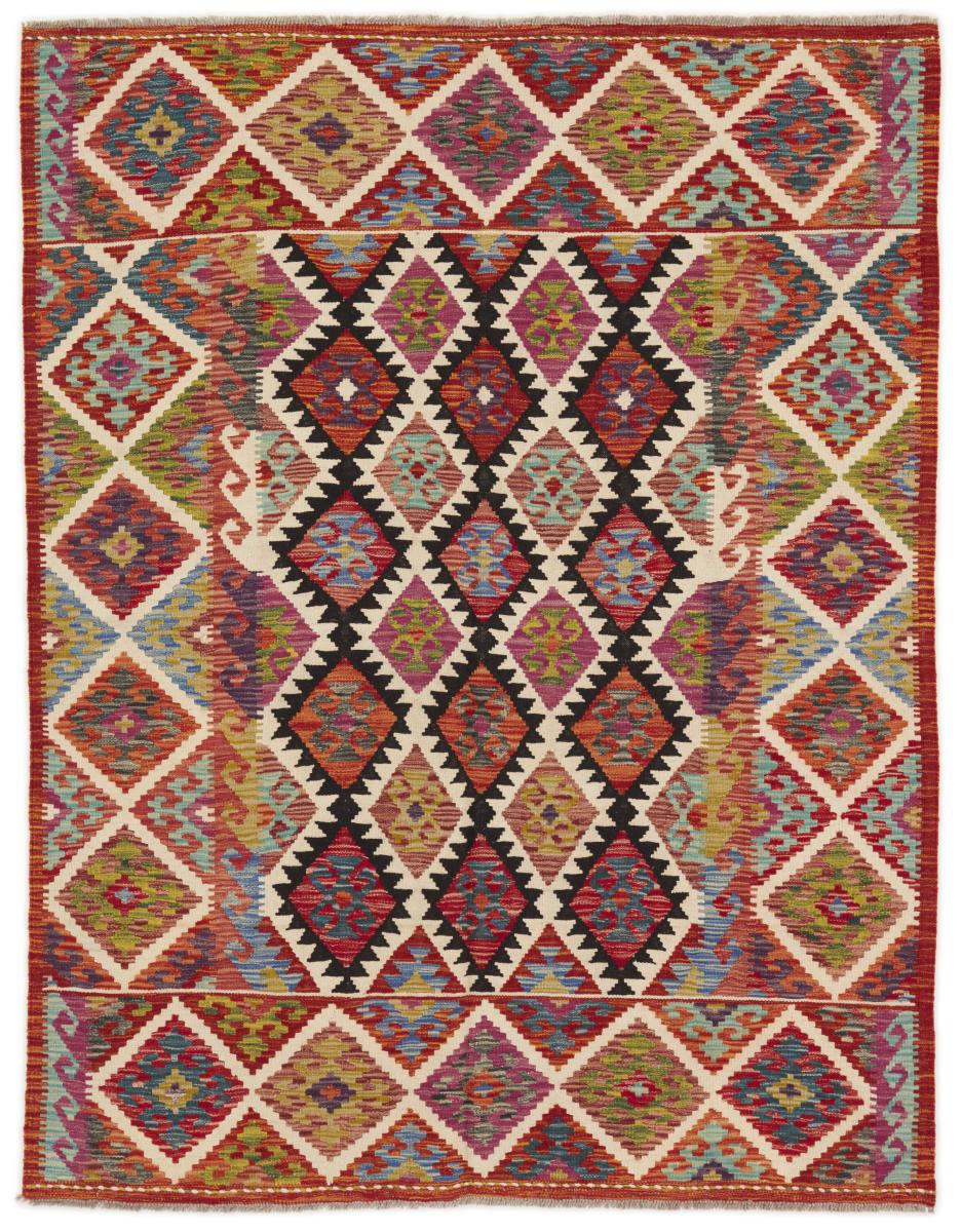 Tapete afegão Kilim Afegão 197x153 197x153, Tapete persa Tecido à mão