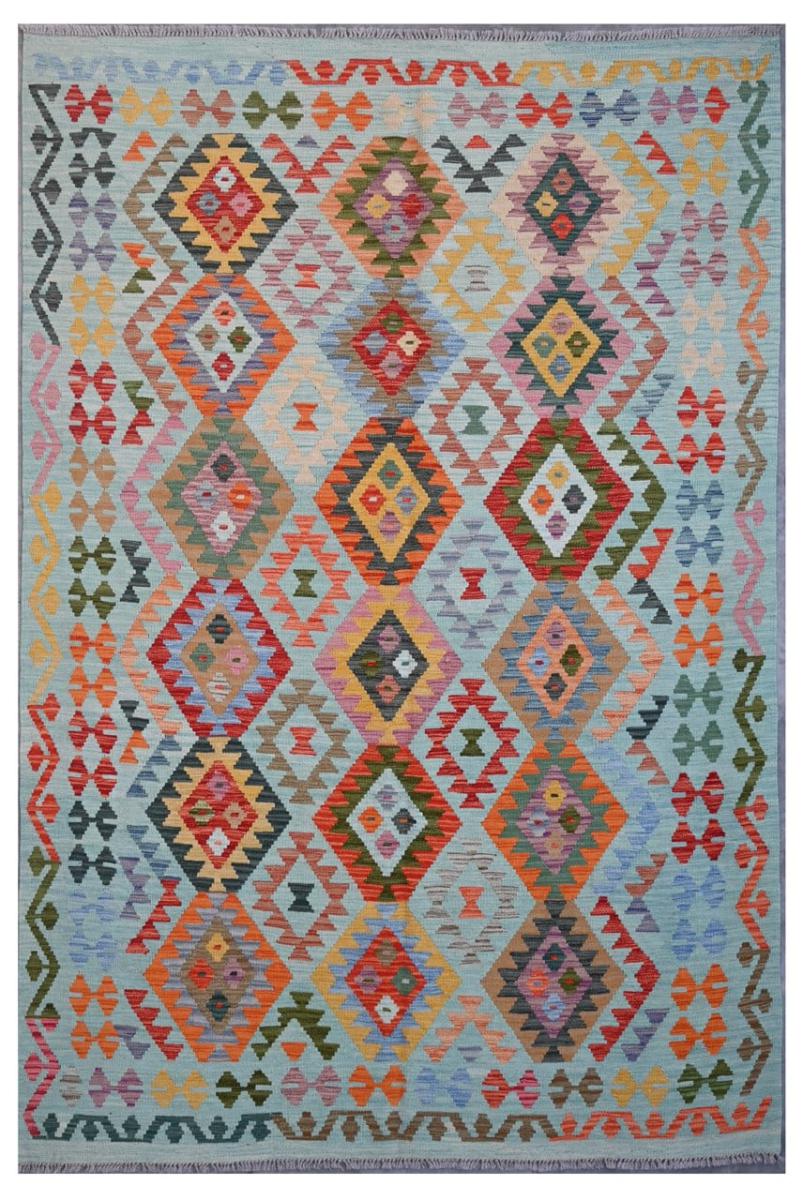 Afghan rug Kilim Afghan 8'3"x5'9" 8'3"x5'9", Persian Rug Woven by hand