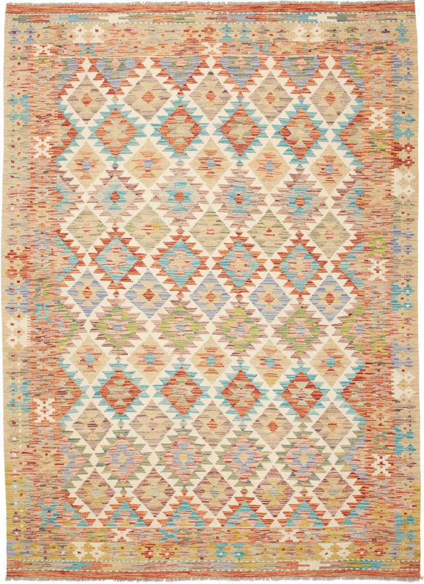 Afghanischer Teppich Kelim  Afghan 242x167 242x167, Perserteppich Handgewebt