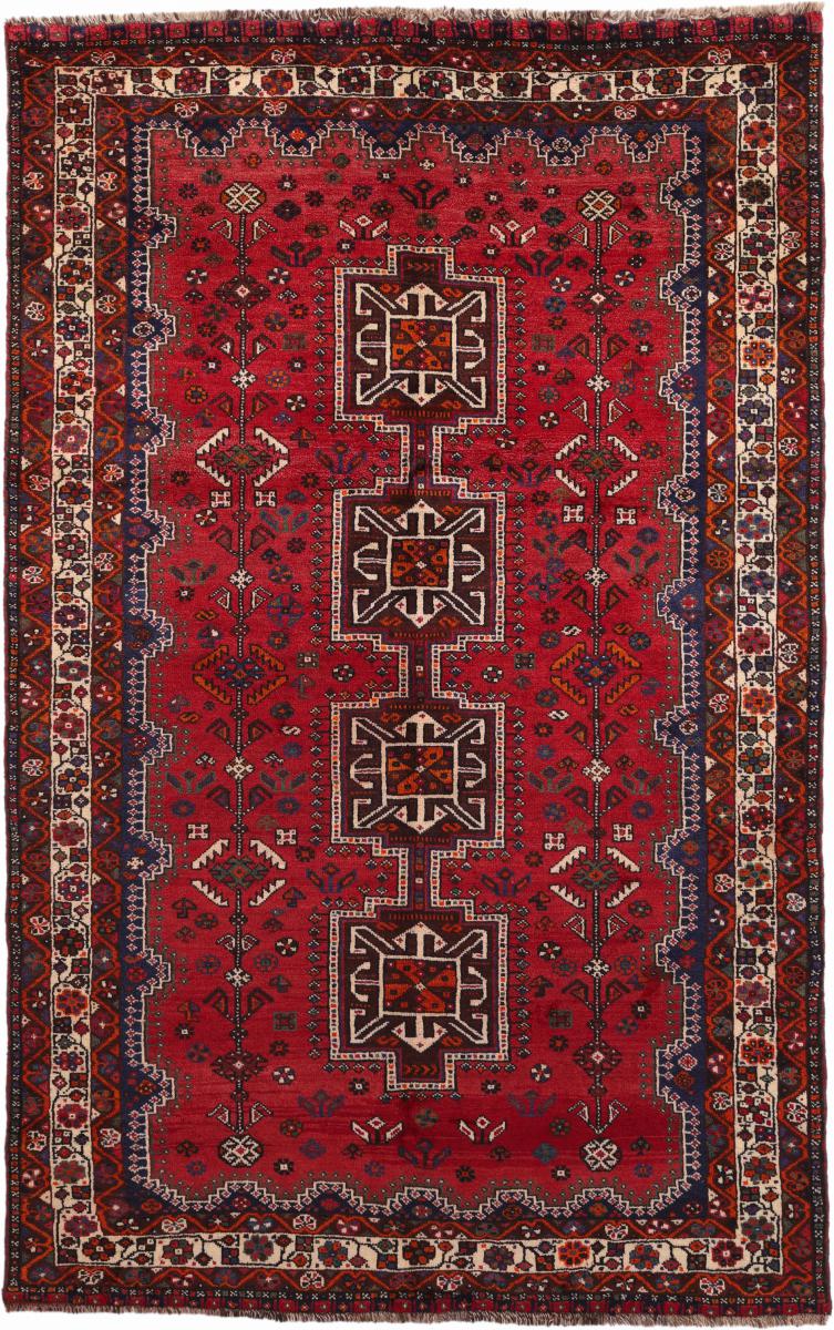 Persisk tæppe Shiraz 255x161 255x161, Persisk tæppe Knyttet i hånden