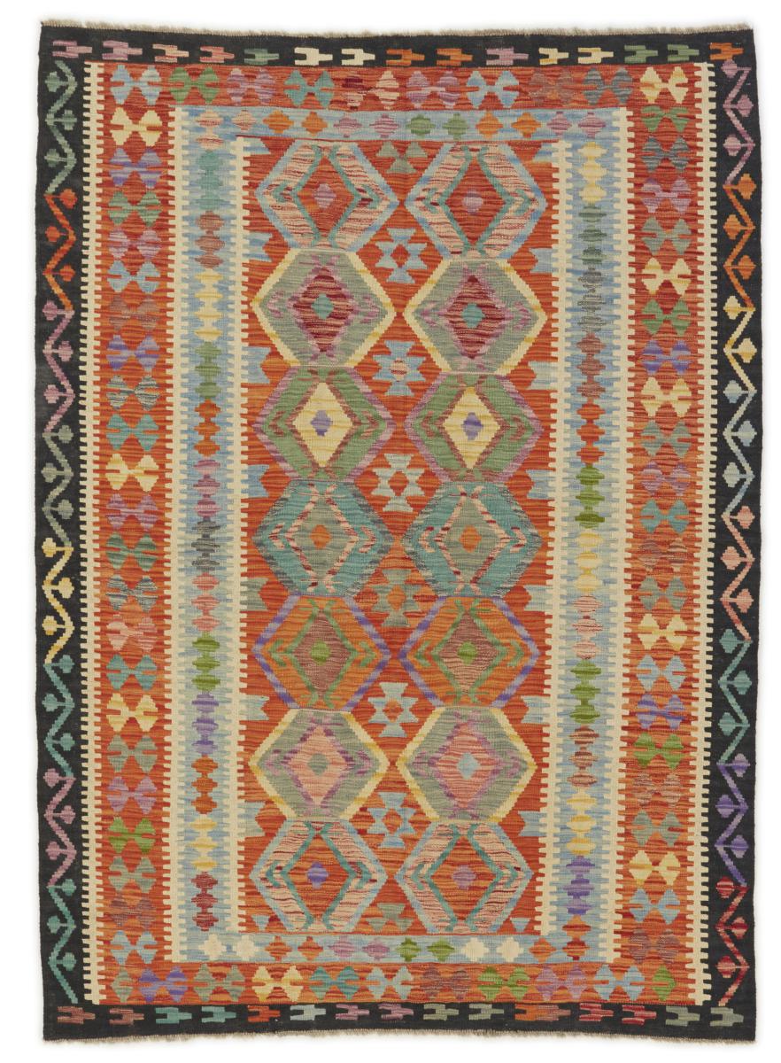 Tapete afegão Kilim Afegão 244x175 244x175, Tapete persa Tecido à mão