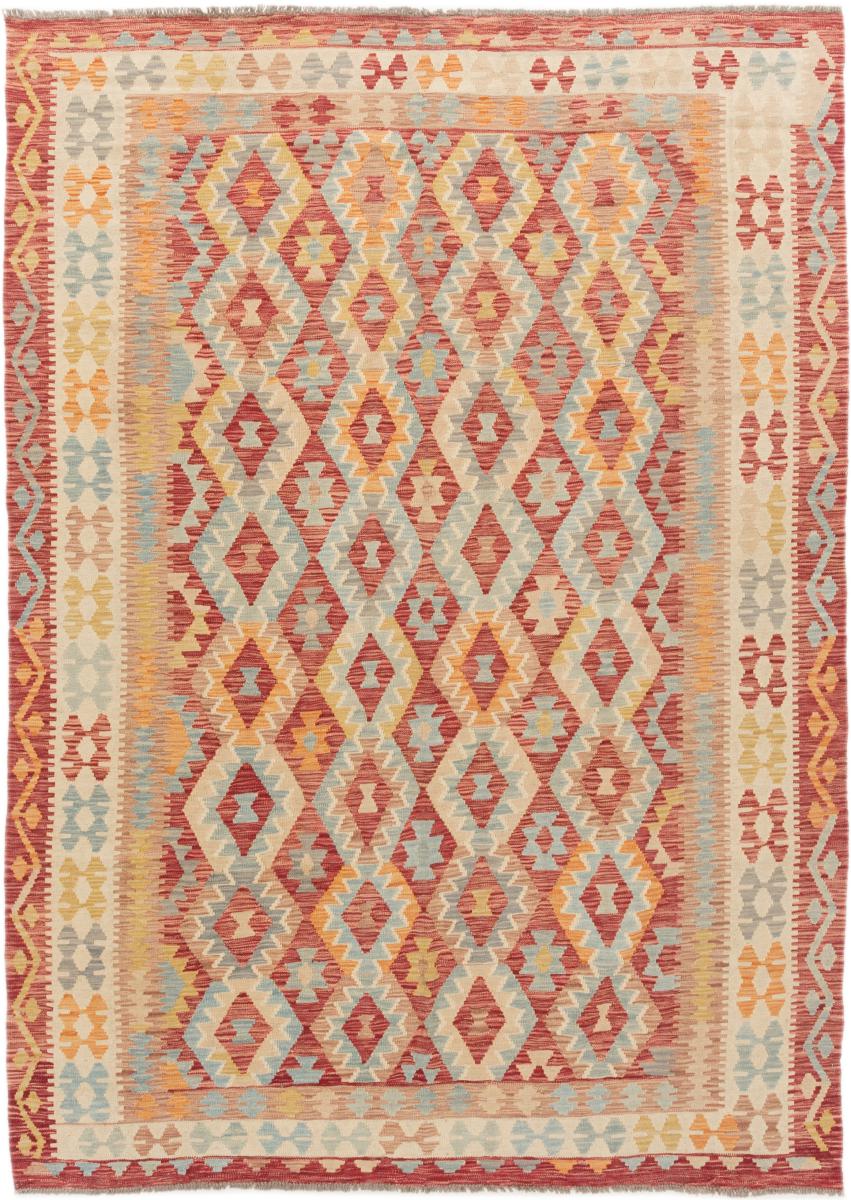 Tapis afghan Kilim Afghan 287x211 287x211, Tapis persan Tissé à la main