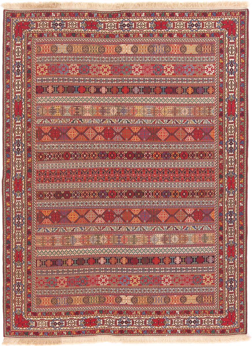 Perzisch tapijt Kilim Soozani 201x150 201x150, Perzisch tapijt Handgeweven