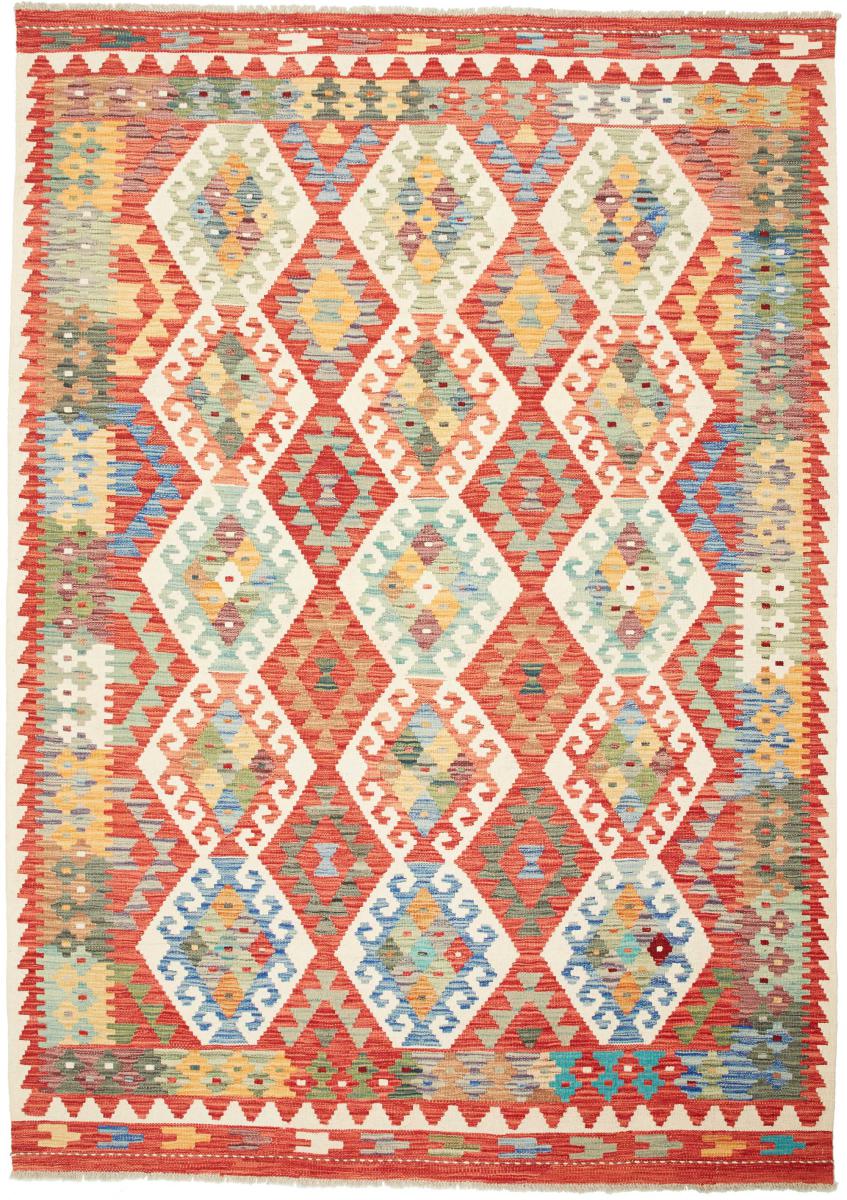 Tapis afghan Kilim  Afghan 249x175 249x175, Tapis persan Tissé à la main
