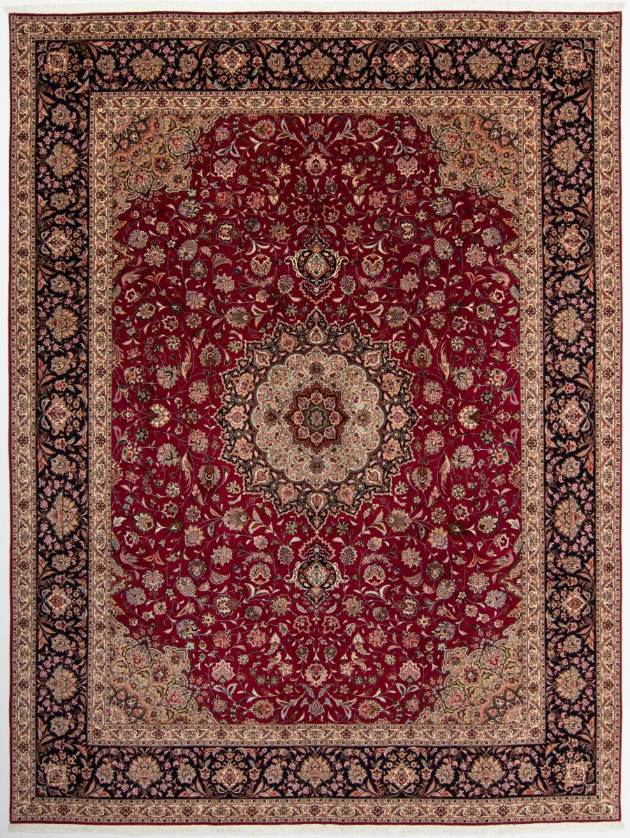 Tapete persa Tabriz 50Raj 12'10"x9'9" 12'10"x9'9", Tapete persa Atado à mão