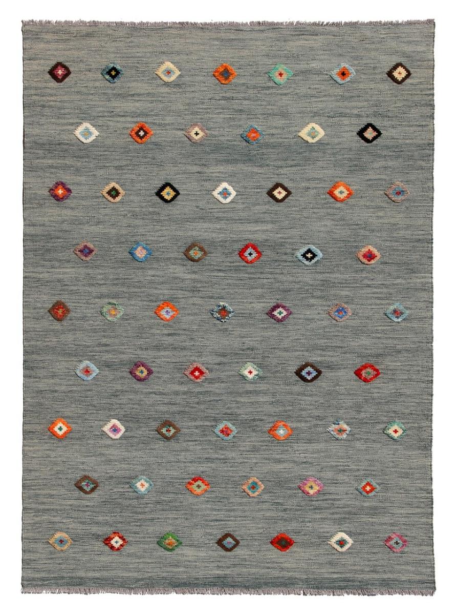 Alfombra afgana Kilim Afghan Nimbaft Edition 199x144 199x144, Alfombra persa Tejido a mano