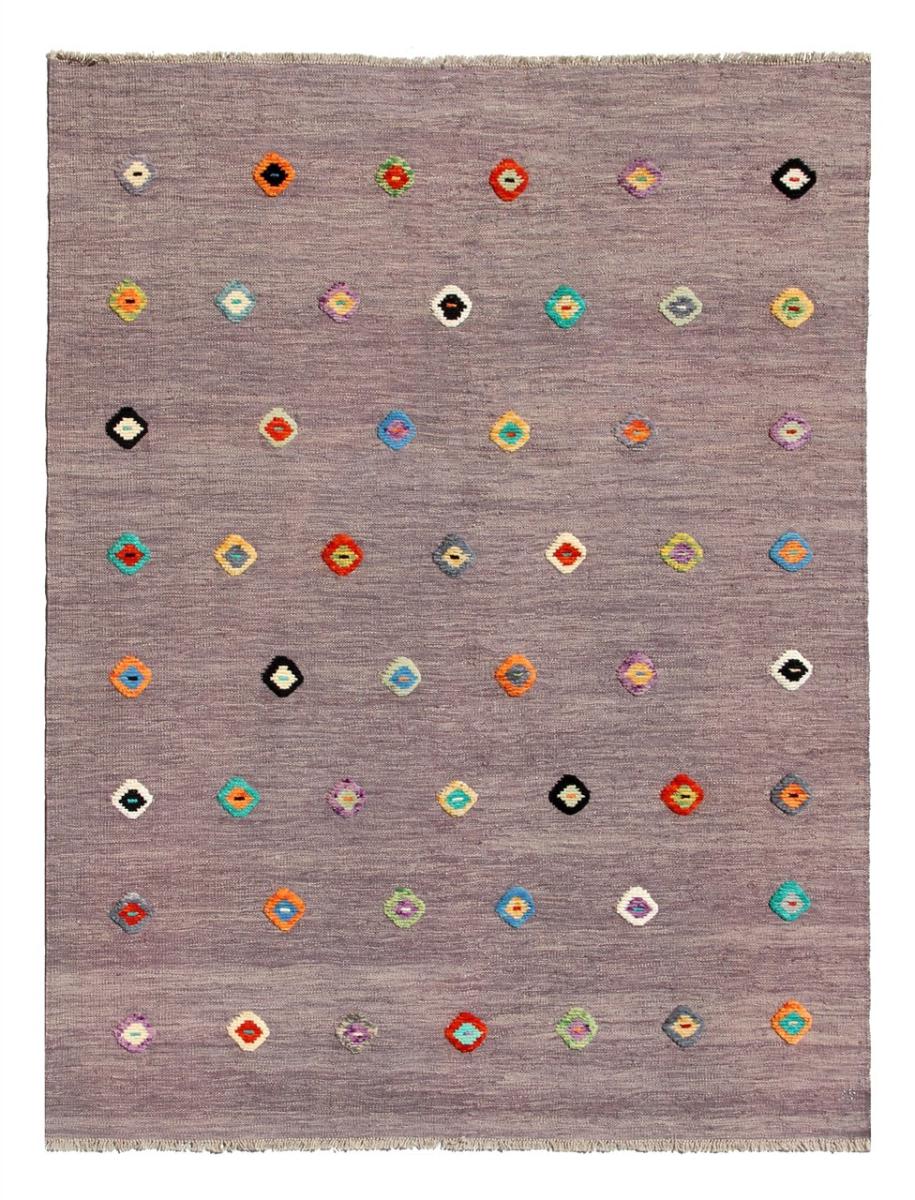 Alfombra afgana Kilim Afghan Nimbaft Edition 197x155 197x155, Alfombra persa Tejido a mano