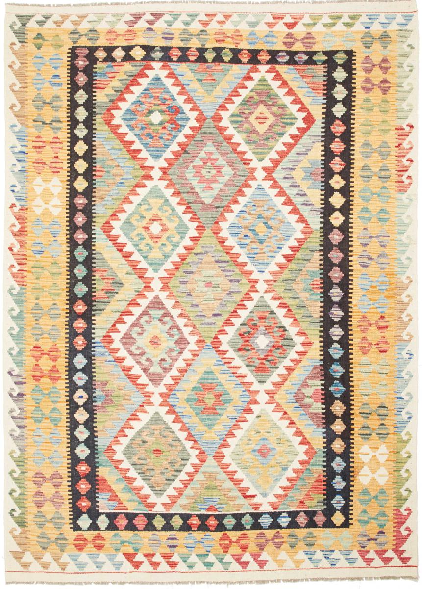 Tapis afghan Kilim  Afghan 236x169 236x169, Tapis persan Tissé à la main