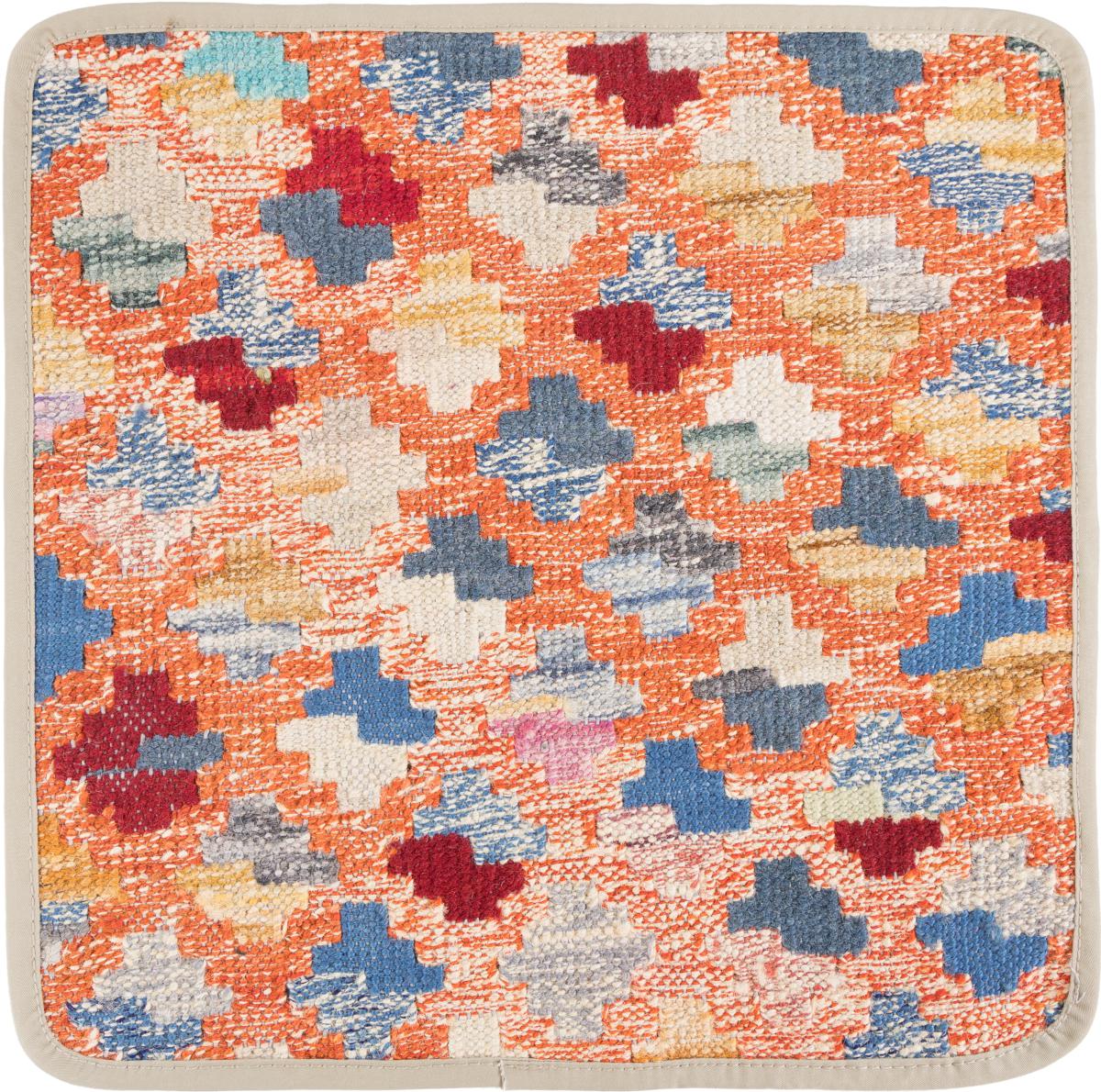 Afghanischer Teppich Kelim Afghan Kissenbezug 40x40 40x40, Perserteppich Handgeknüpft