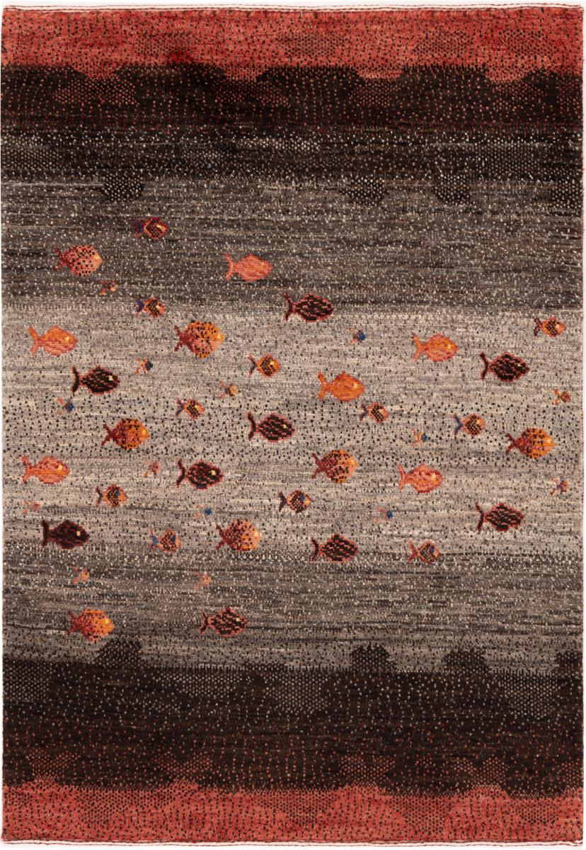 Persian Rug Persian Gabbeh Loribaft Nowbaft 142x101 142x101, Persian Rug Knotted by hand