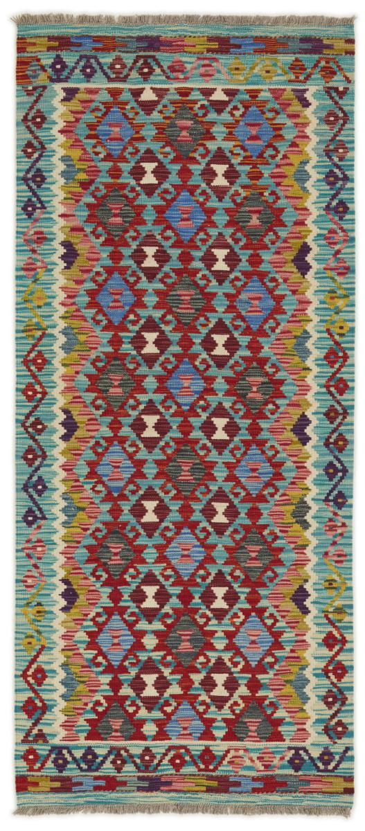 Αφγανικό χαλί Κιλίμ Afghan 194x84 194x84, Περσικό χαλί Οι κόμποι έγιναν με το χέρι