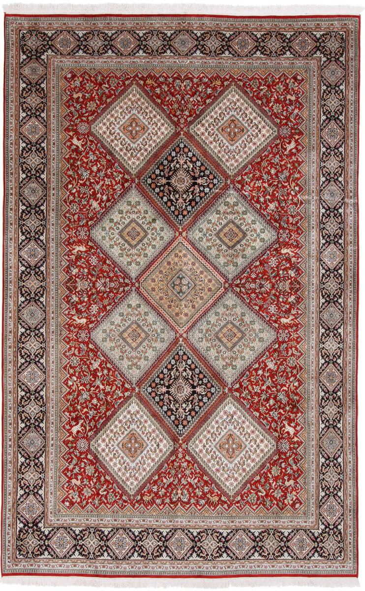 Indisk tæppe Kashmir Pure Silke 290x184 290x184, Persisk tæppe Knyttet i hånden