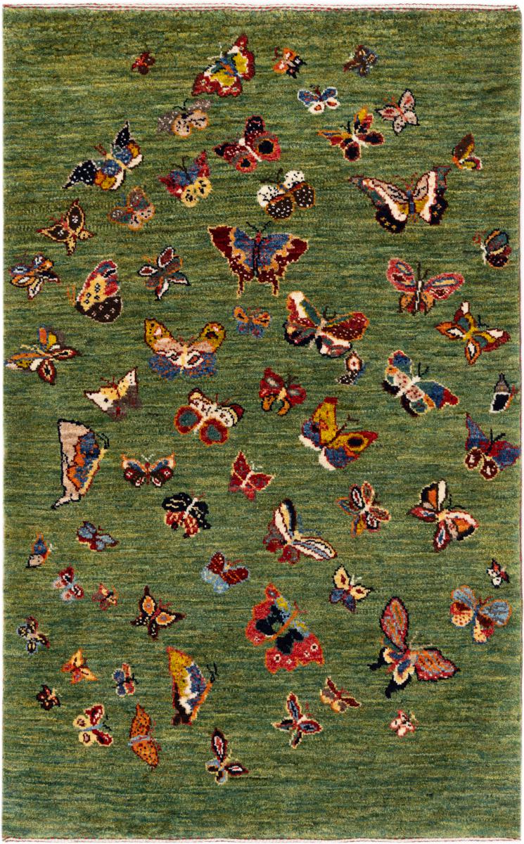 Persian rug Persian Gabbeh Loribaft Atelier 4'3"x2'9" 4'3"x2'9", Persian rug Hand-knotted