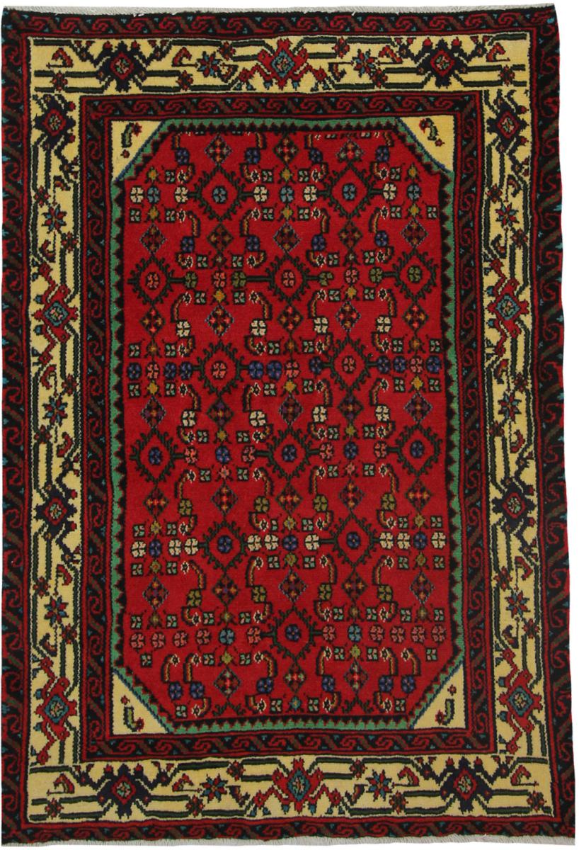 Persisk tæppe Hamadan 146x101 146x101, Persisk tæppe Knyttet i hånden