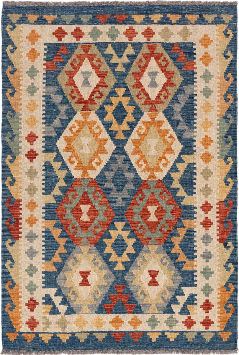 Afghaans tapijt Kilim Afghan 150x104 150x104, Perzisch tapijt Handgeweven