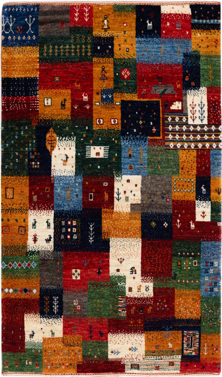 Tapis persan Persan Gabbeh Loribaft Atelier 133x77 133x77, Tapis persan Noué à la main