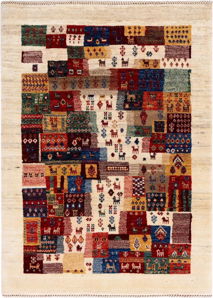 Tapis persan Persan Gabbeh Loribaft Atelier 119x86 119x86, Tapis persan Noué à la main