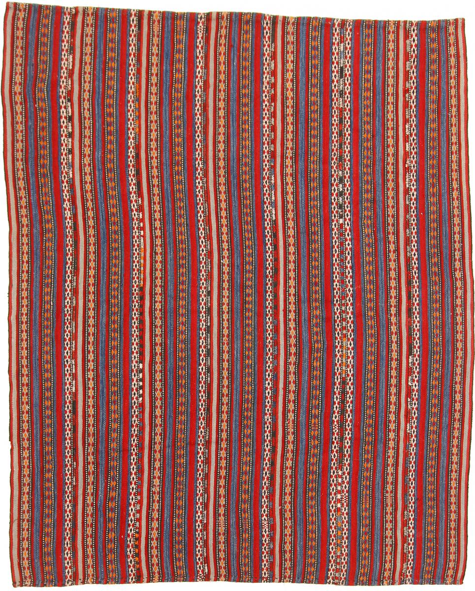 Tapete persa Kilim Fars Antigo 7'6"x6'2" 7'6"x6'2", Tapete persa Tecido à mão