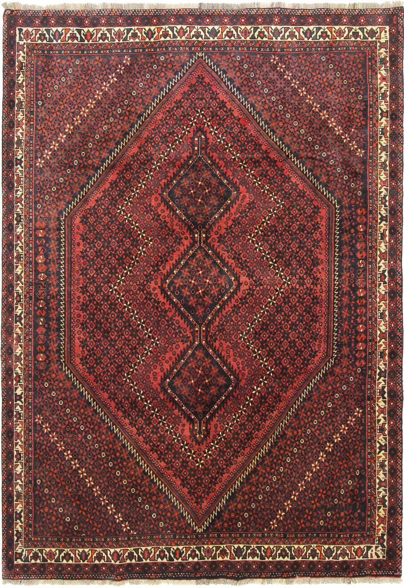 Tapete persa Ghashghai 289x198 289x198, Tapete persa Atado à mão