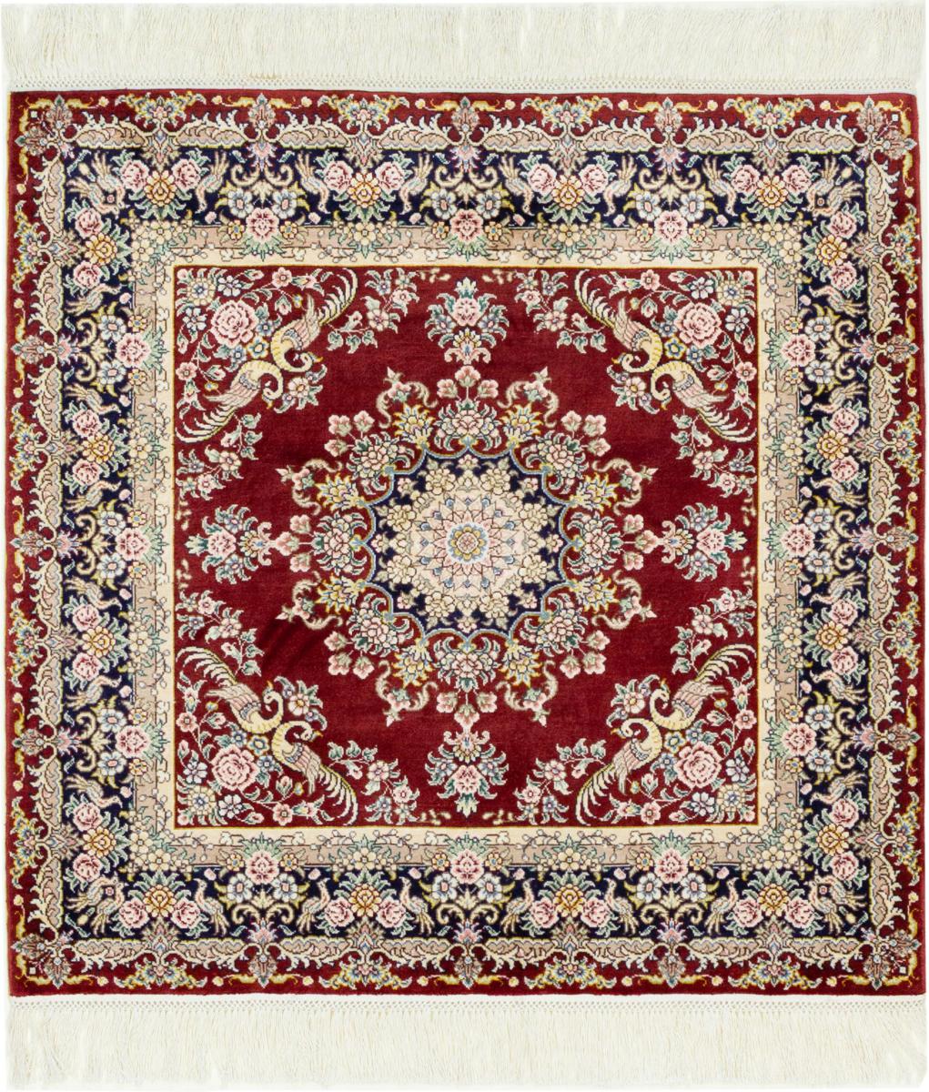  Hereke de Seda 78x78 78x78, Alfombra persa Anudado a mano