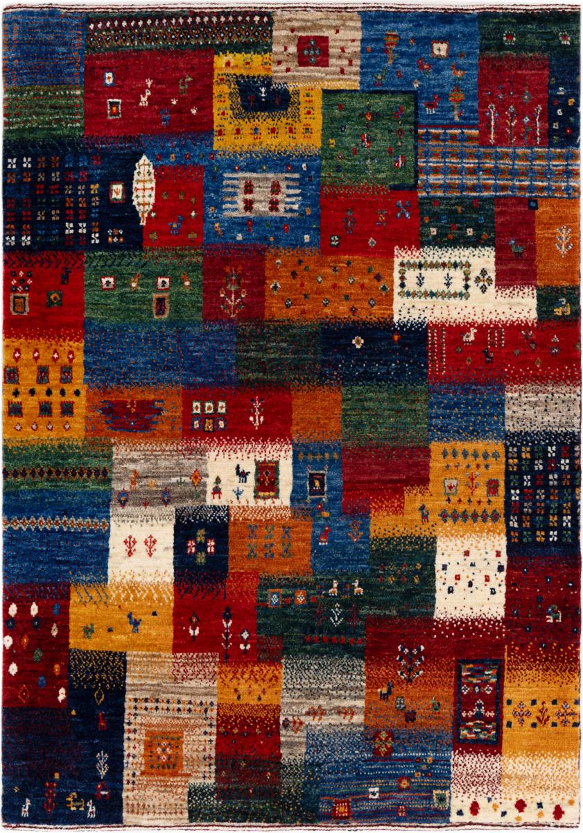Persian rug Persian Gabbeh Loribaft Atelier 4'1"x2'10" 4'1"x2'10", Persian rug Hand-knotted