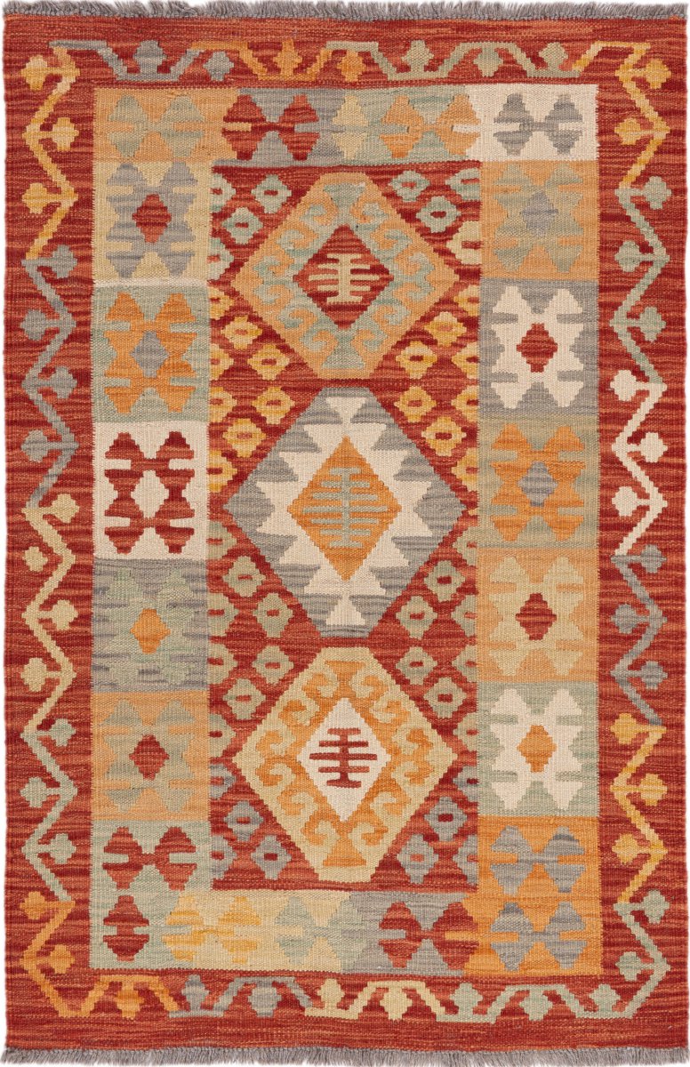 Afghaans tapijt Kilim Afghan 123x81 123x81, Perzisch tapijt Handgeweven