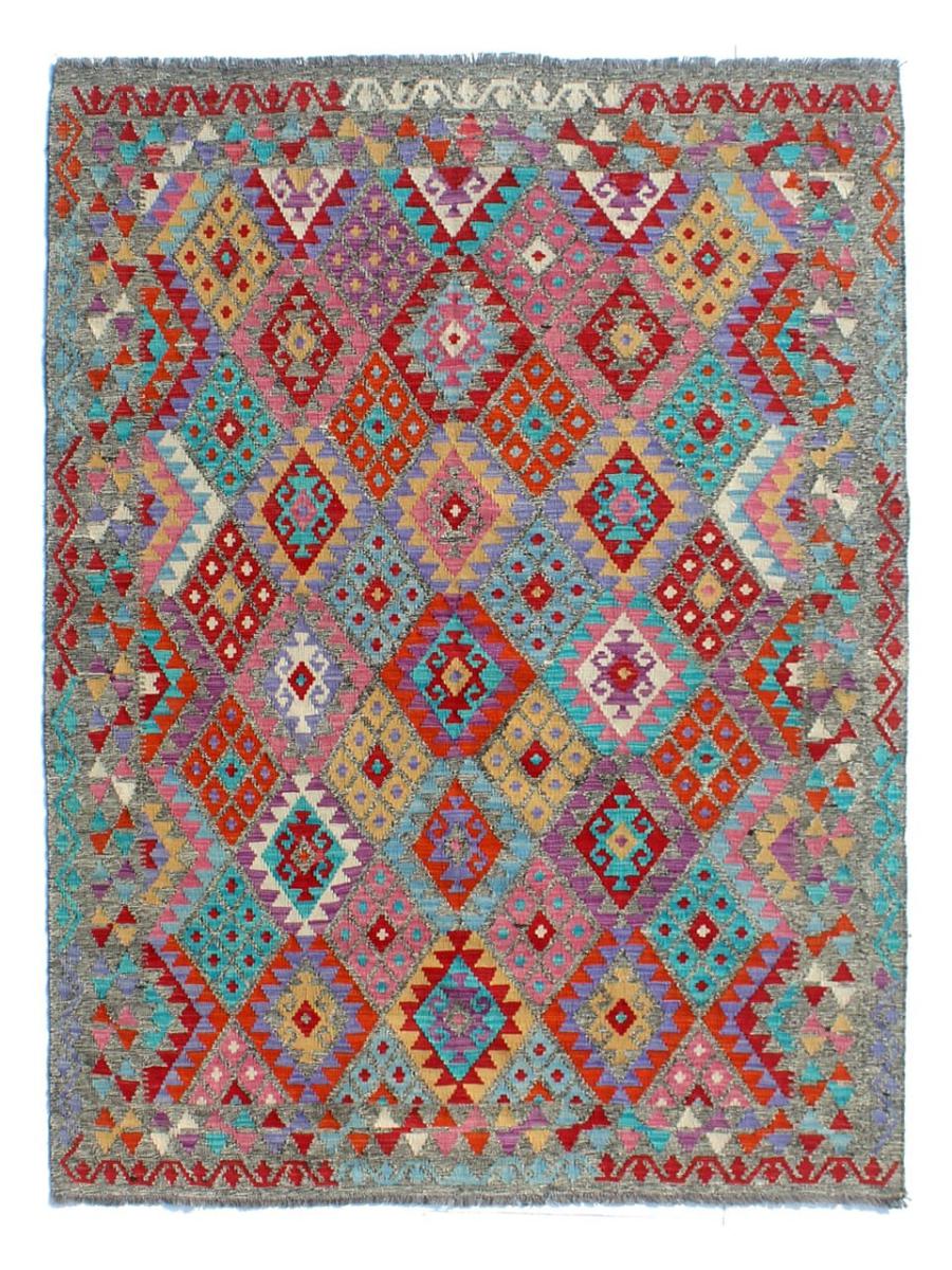 Afghan rug Kilim Afghan 8'0"x6'1" 8'0"x6'1", Persian Rug Woven by hand