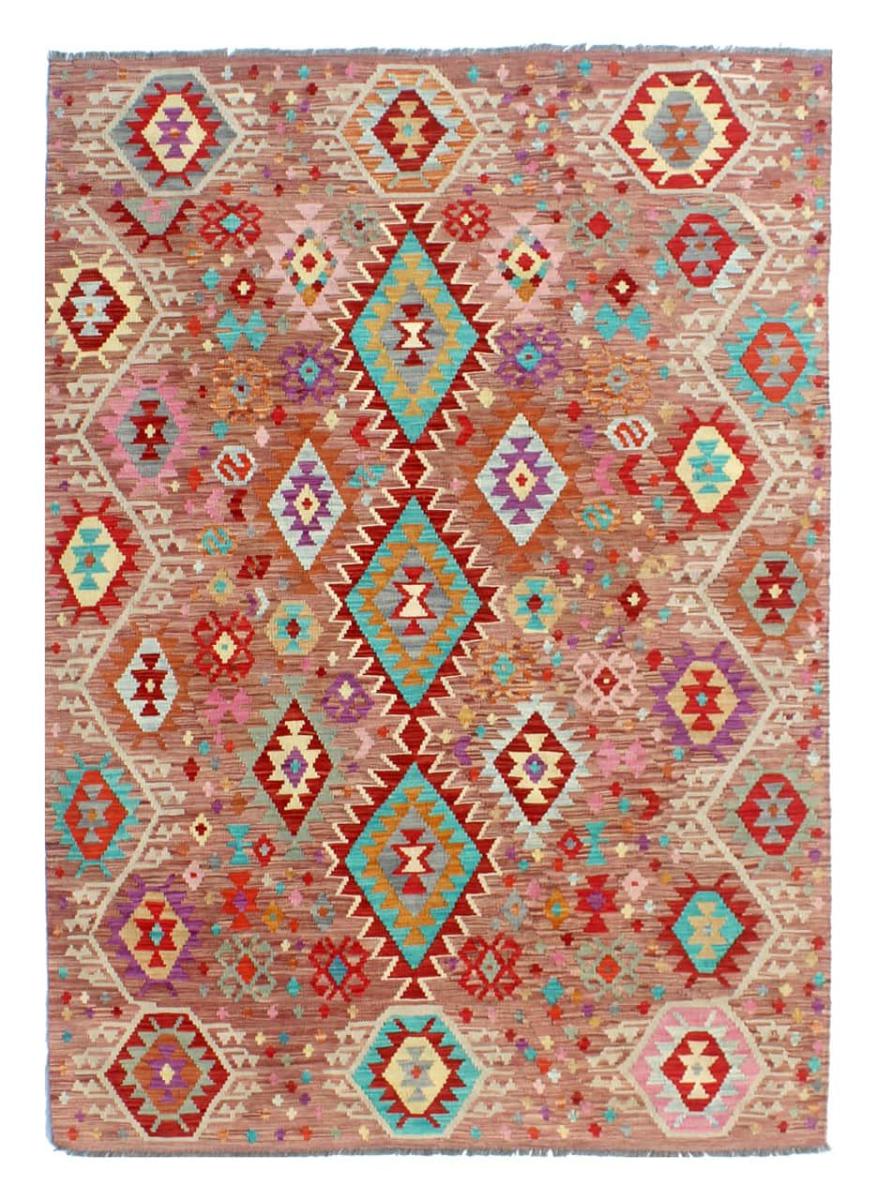 Afghan rug Kilim Afghan 8'2"x5'10" 8'2"x5'10", Persian Rug Woven by hand