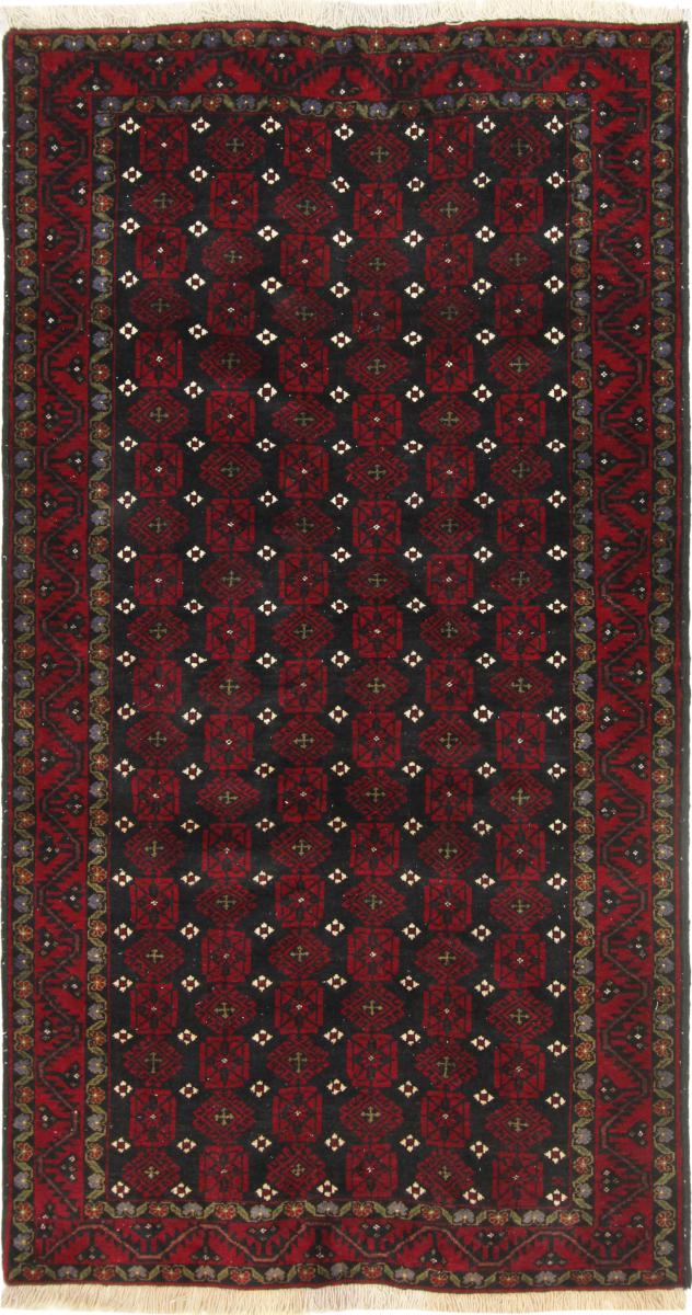 Alfombra persa Belouch 204x110 204x110, Alfombra persa Anudado a mano