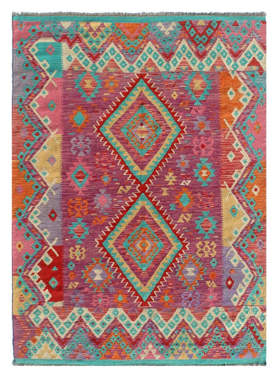 Afghan rug Kilim Afghan 8'3"x5'9" 8'3"x5'9", Persian Rug Woven by hand