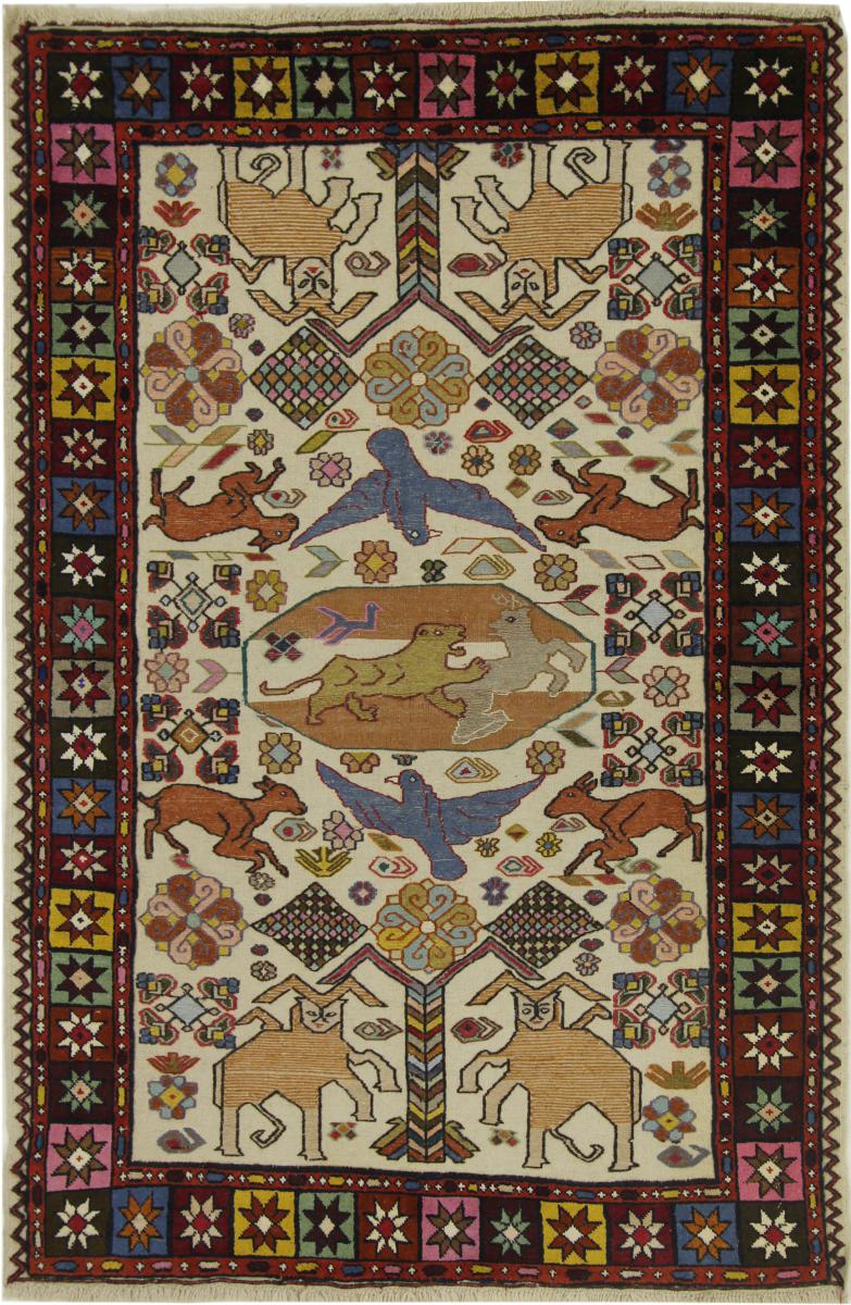 Covor persan Meshkin 194x126 194x126, Covor persan Lucrate de mână