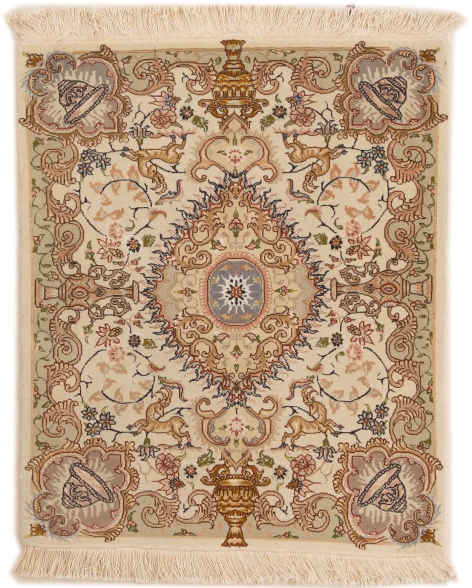 Persian Rug Tabriz 50 Raj 90x76 90x76, Persian Rug Knotted by hand