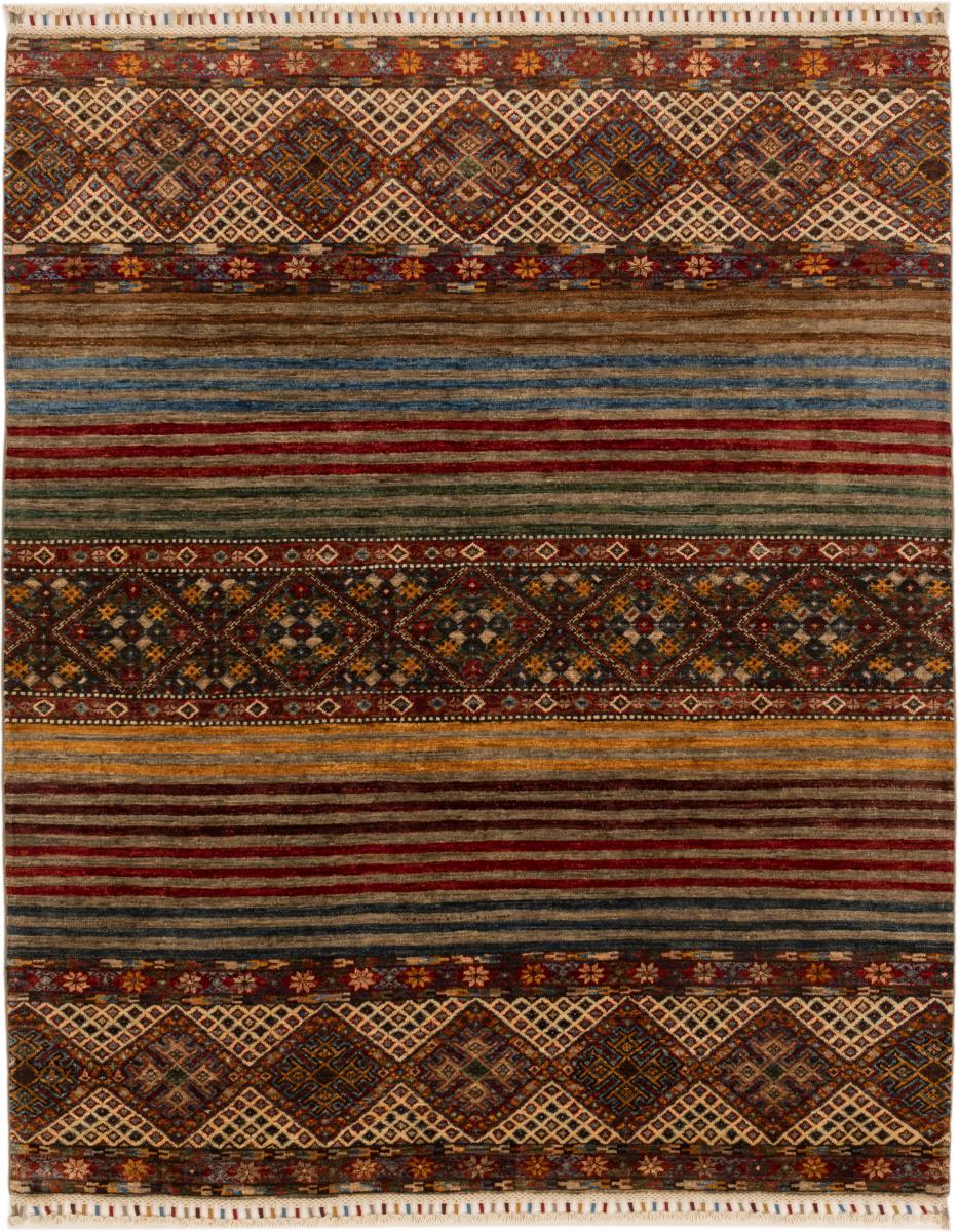 Afghan rug Arijana Shaal 190x155 190x155, Persian Rug Knotted by hand